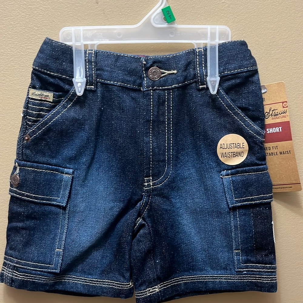 ❗️BRAND NEW❗️ Vintage Boys Toddler Cargo Jean Shorts Size 2t